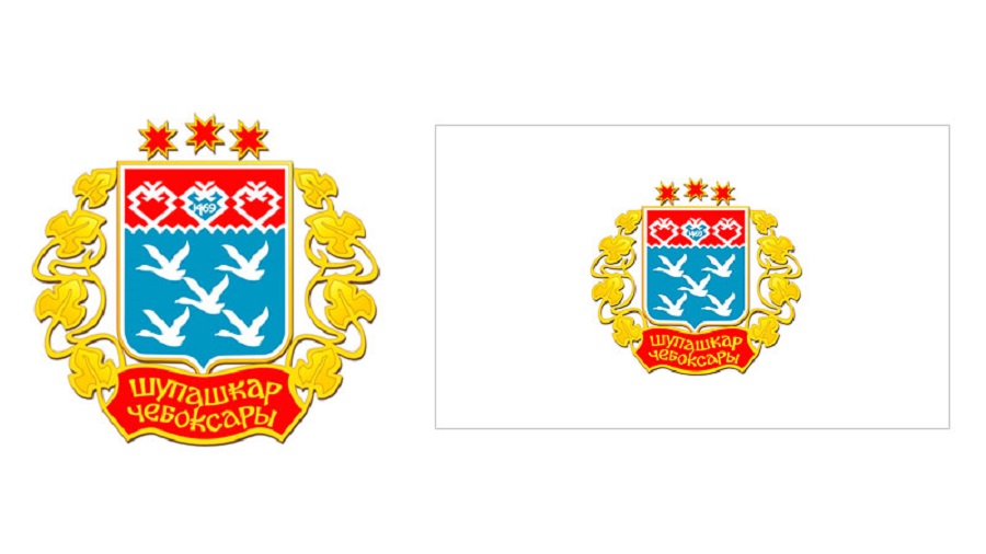 Герб и флаг города Чебоксары